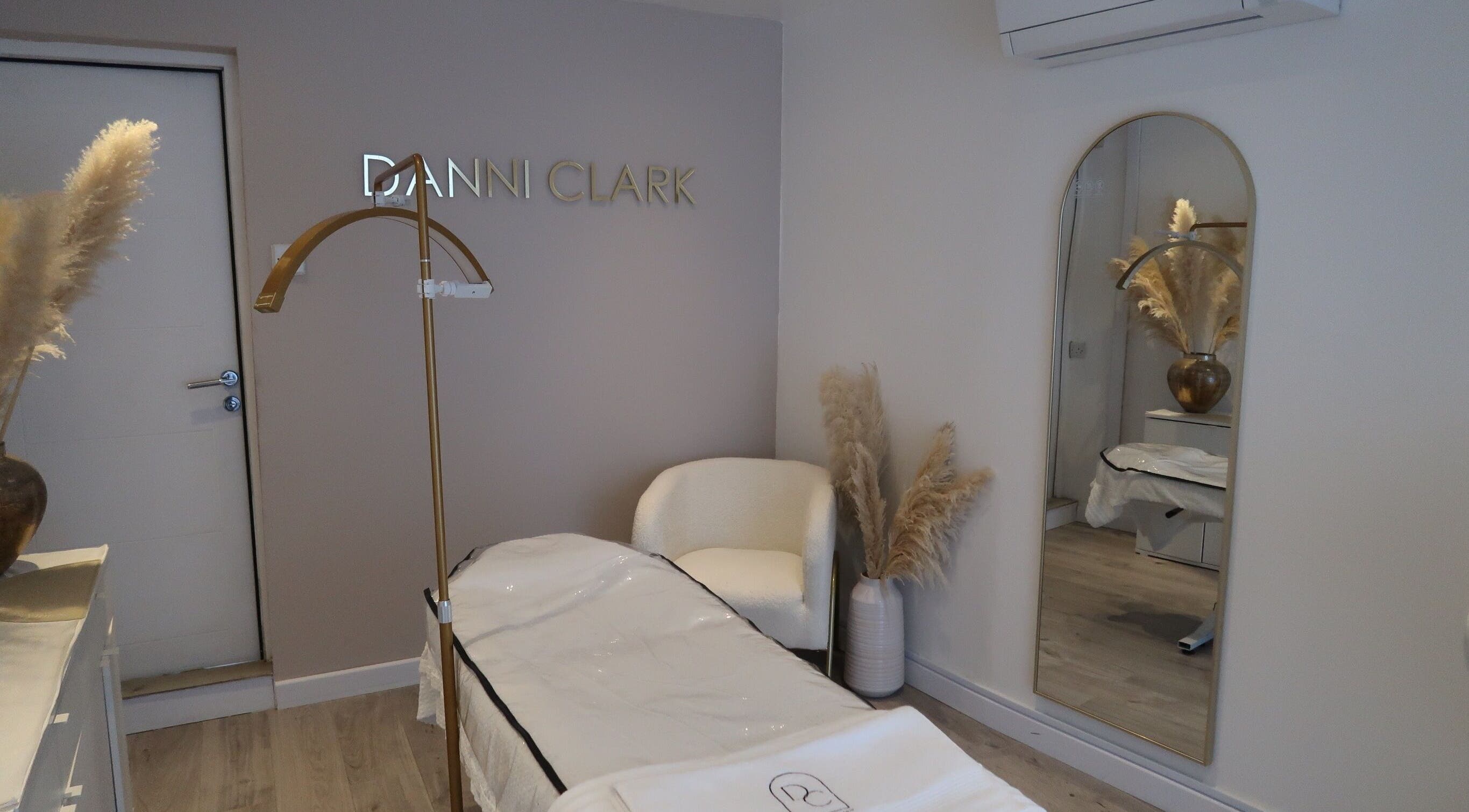 Elegant treatment room at Danni Clark Beauty, Bognor Regis, England, GB showcasing a cozy chair and stylish decor.