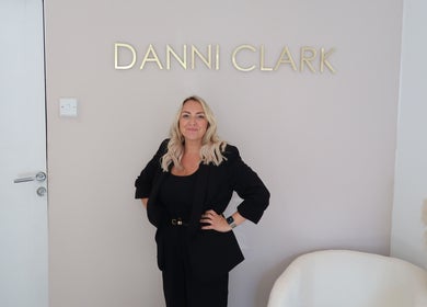 Danni Clark Beauty entrance featuring elegant decor, located in Bognor Regis, England, GB.