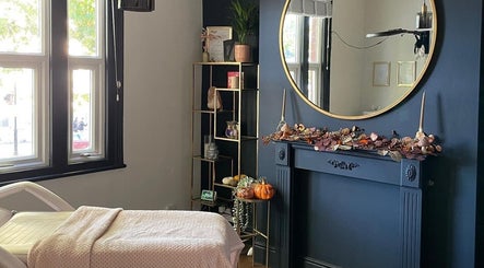 Chic treatment room at Nails By Kendall, Doncaster, England, GB, featuring modern decor and a cozy setting.