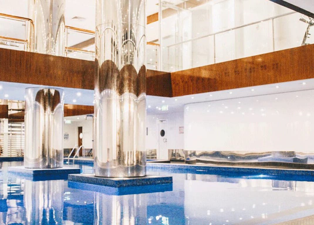 Elegant pool area at Door Number 18 Day Spa, Sydney, New South Wales, AU, featuring modern architecture.