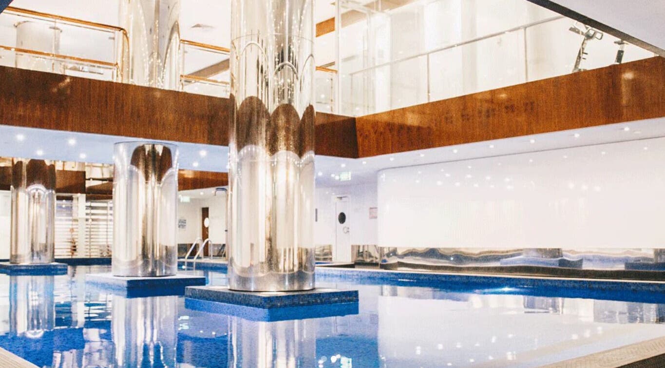 Elegant pool area at Door Number 18 Day Spa, Sydney, New South Wales, AU, featuring modern architecture.