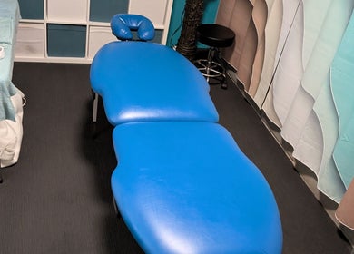 Massage table at Massage Therapy with David, Newton, South Australia, AU, ready for relaxation.