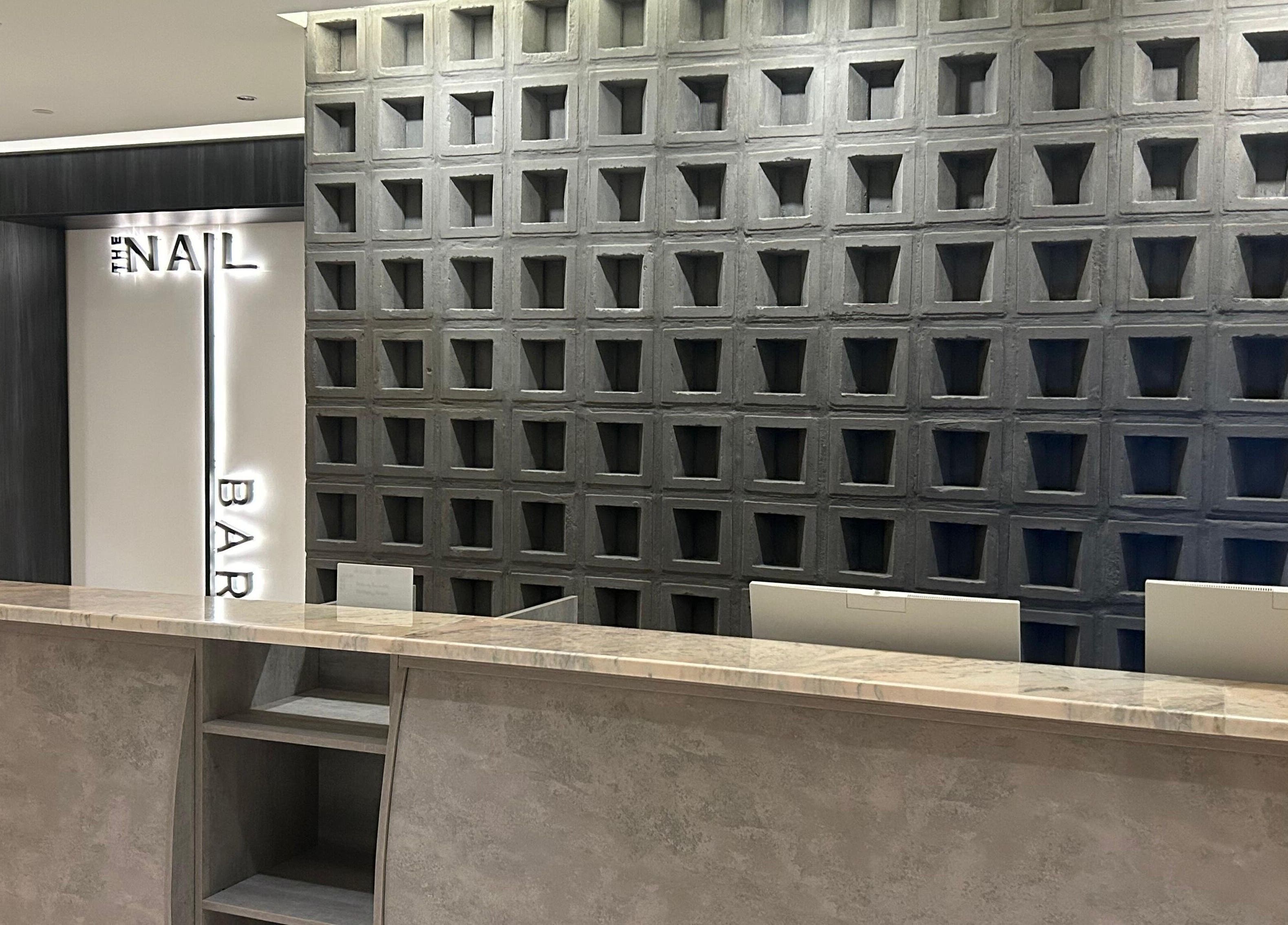 Sleek reception at The Nail Bar - Sulaymaniyah in Riyadh, Riyadh Province, SA, featuring modern decor.