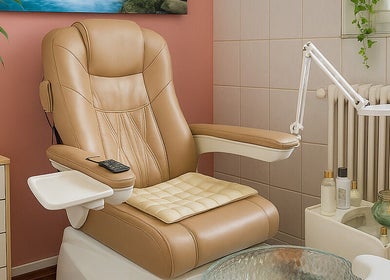 Bequemer Massagestuhl bei BeautyZones in Zürich, Zürich, CH, ideal für Entspannung und Wellness.