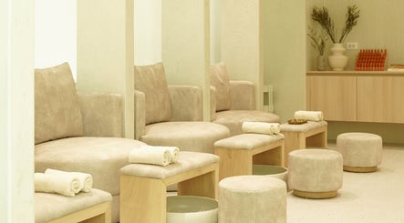 Relaxing spa chairs at Couture Studio, Taguig, Metro Manila, PH, offering a serene wellness experience.