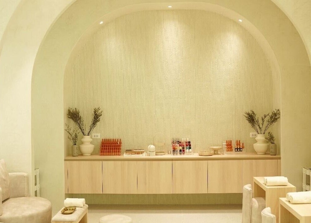 Elegant spa interior at Couture Studio, Taguig, Metro Manila, PH with soft lighting and minimalist decor.
