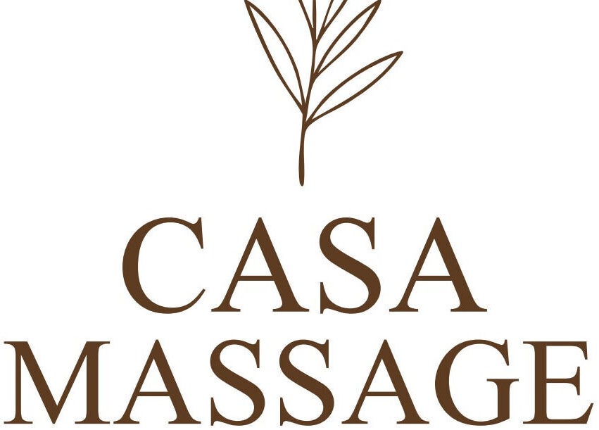 Casa Massage logo with leaf design, located in Dubai, Dubai, AE, showcasing elegance and tranquility.