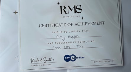 Certificate of achievement from LD Beauty, Huyton, England, GB, showcasing success in expert beauty courses.