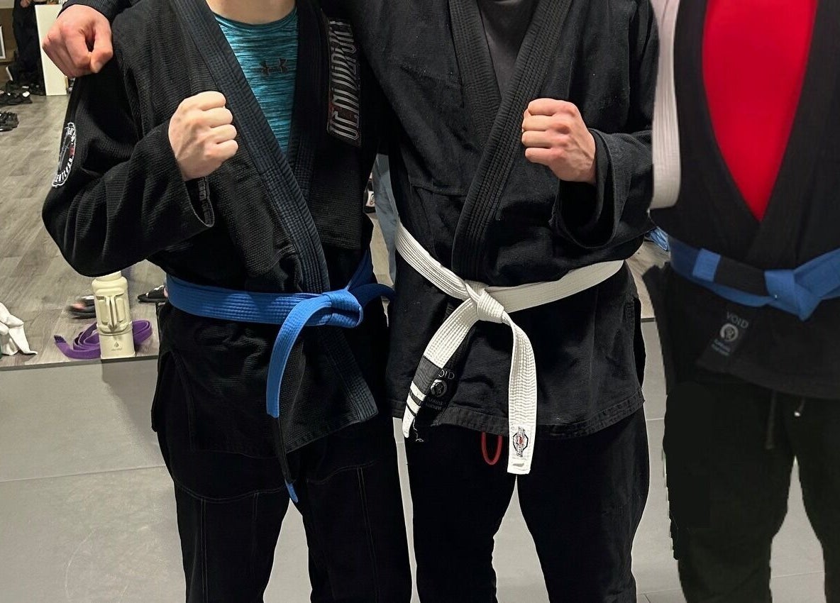 Participants in martial arts attire at Private Muay Thai Sessions, Brantford, Ontario, CA.