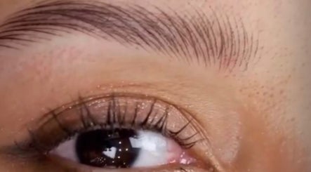 Close-up of a perfectly shaped eyebrow at NC Beauty Bar, LLC in Milwaukee, Wisconsin, US.