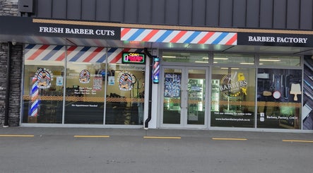 Exterior of Fresh Barber Cuts in Christchurch, Canterbury Region, NZ showcasing modern barber services.