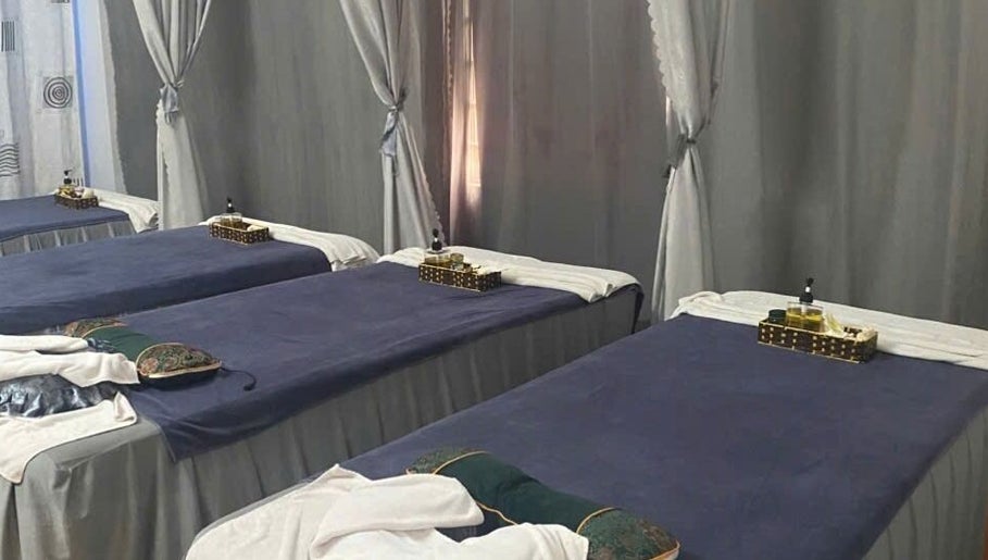 Massage beds at Oi Nha Trang Spa, Nha Trang, Khánh Hòa, VN, set for a relaxing spa experience.
