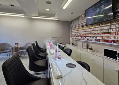 Modern nail bar at Nail Bar Wicklow, stylish seating and polish collection, Wicklow, County Wicklow, IE.