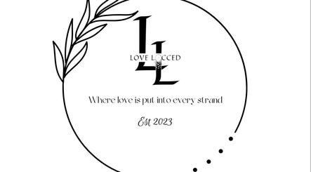 LoveLocced logo with slogan 'Where love is put into every strand', Nashville, Tennessee, US.
