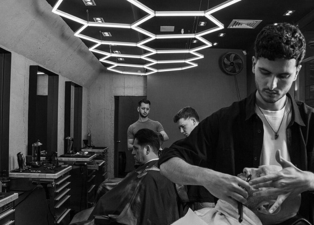 Stylish interior of Gents & Rascals Barbershop - Britomart Store, Auckland, Auckland, NZ, showcasing haircuts.