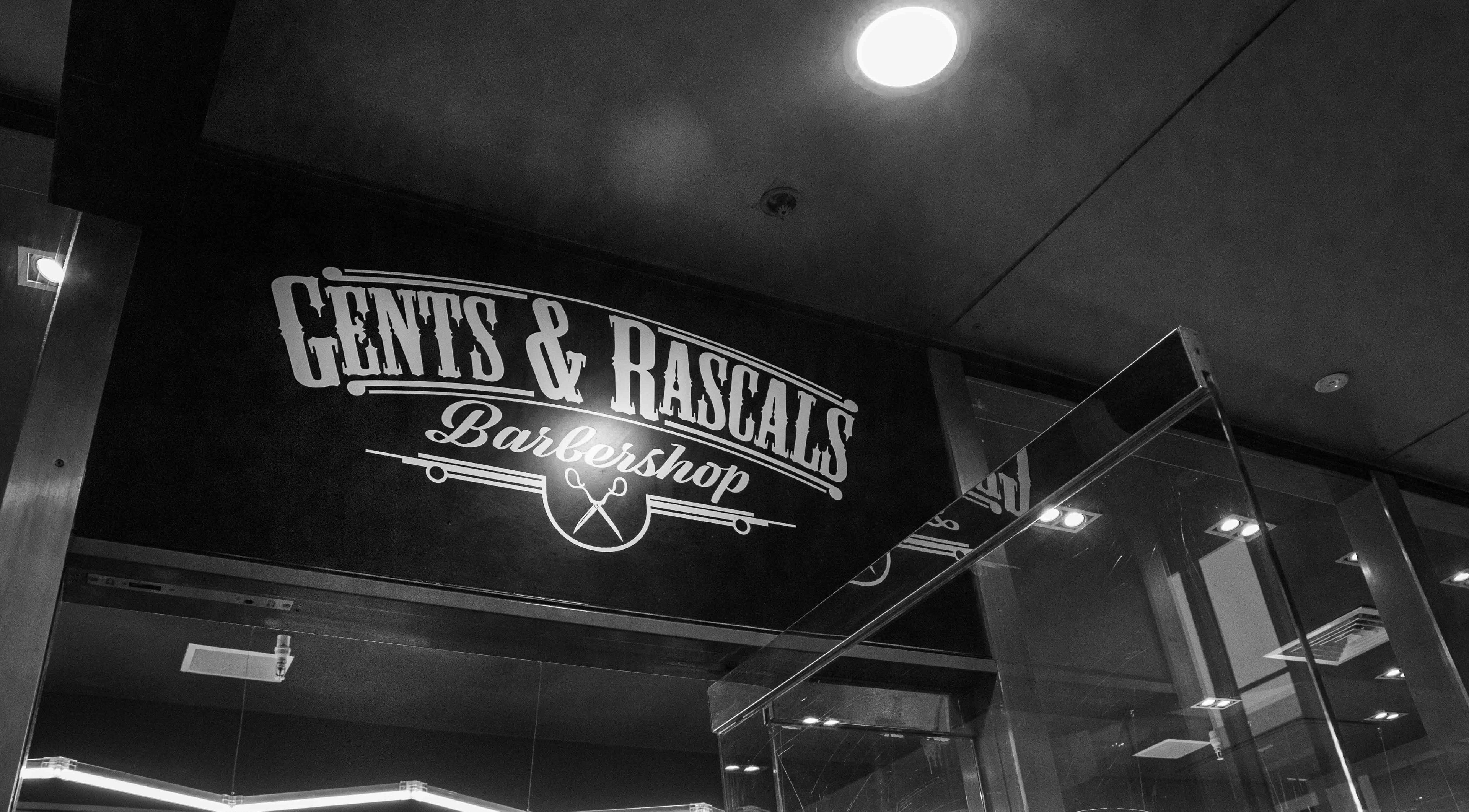 Logo of Gents & Rascals Barbershop - Britomart Store in Auckland, Auckland, NZ featuring classic barbershop styling.