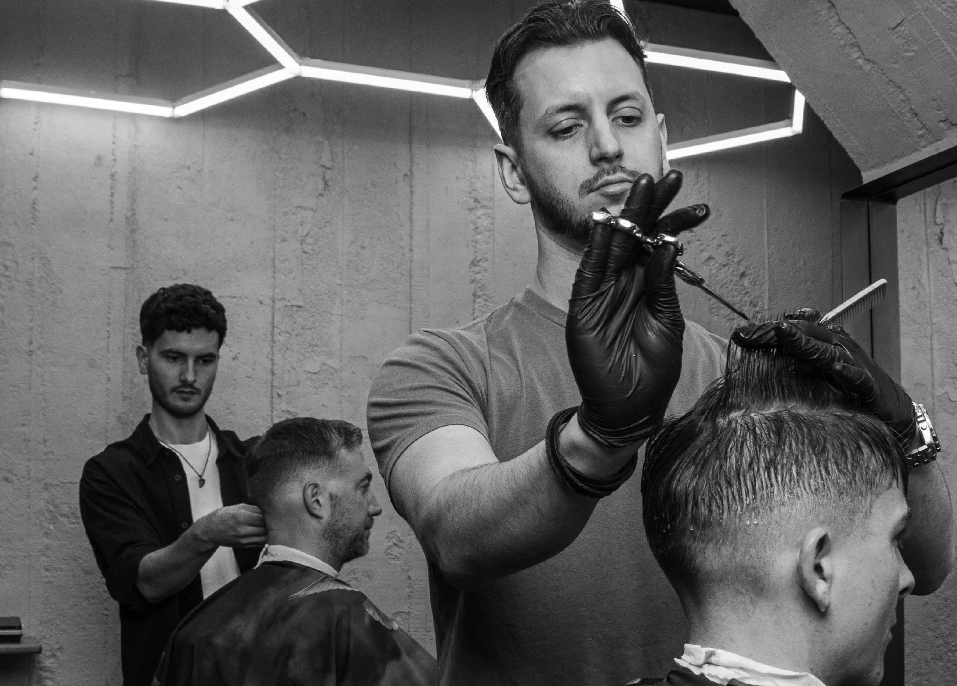 Stylish haircut at Gents & Rascals Barbershop - Britomart Store, Auckland, NZ.