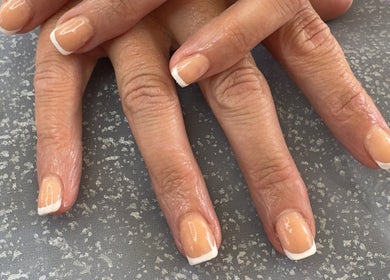 French manicure at WyldNails, Bilsthorpe, England, GB showcasing polished elegance.