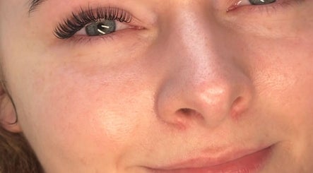 Close-up of enhanced eyelashes at Lucy_Lashesx, Dublin, County Dublin, IE, showcasing lash extension work.