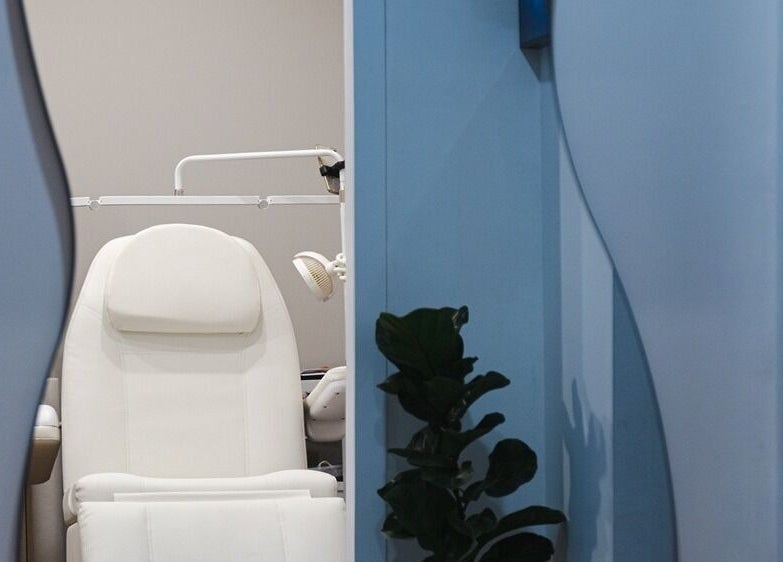 Luxury treatment chair at GORGEOUS LASHES BY THUY, West End, Queensland, AU. Perfect for relaxation and beauty care.