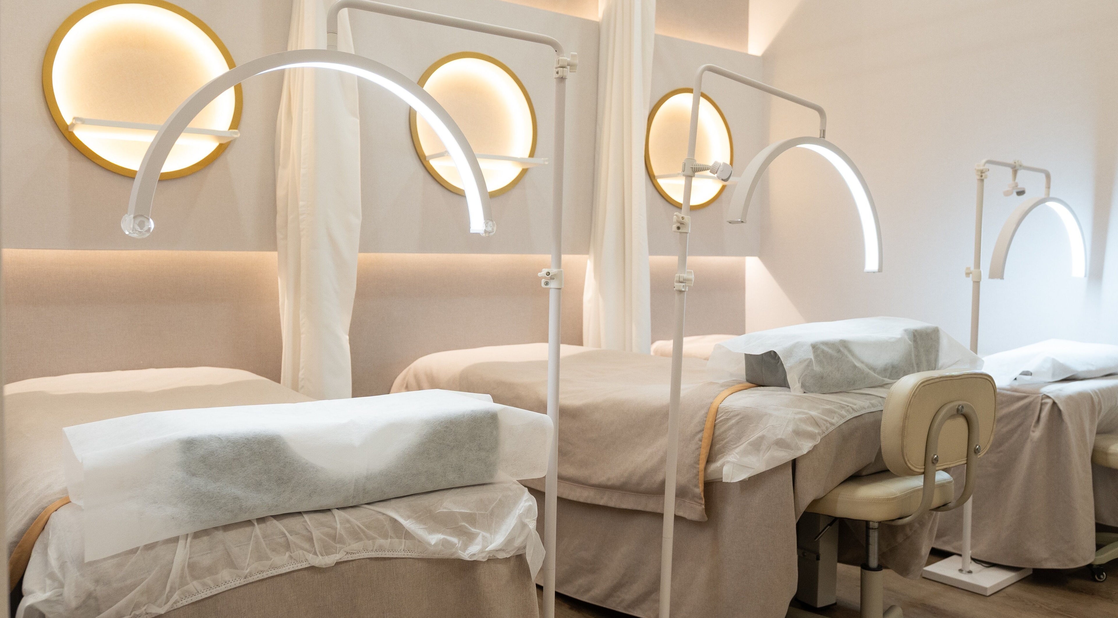Comfortable beds at The Lash House in Singapore, Singapore, SG, designed for tranquil beauty treatments.