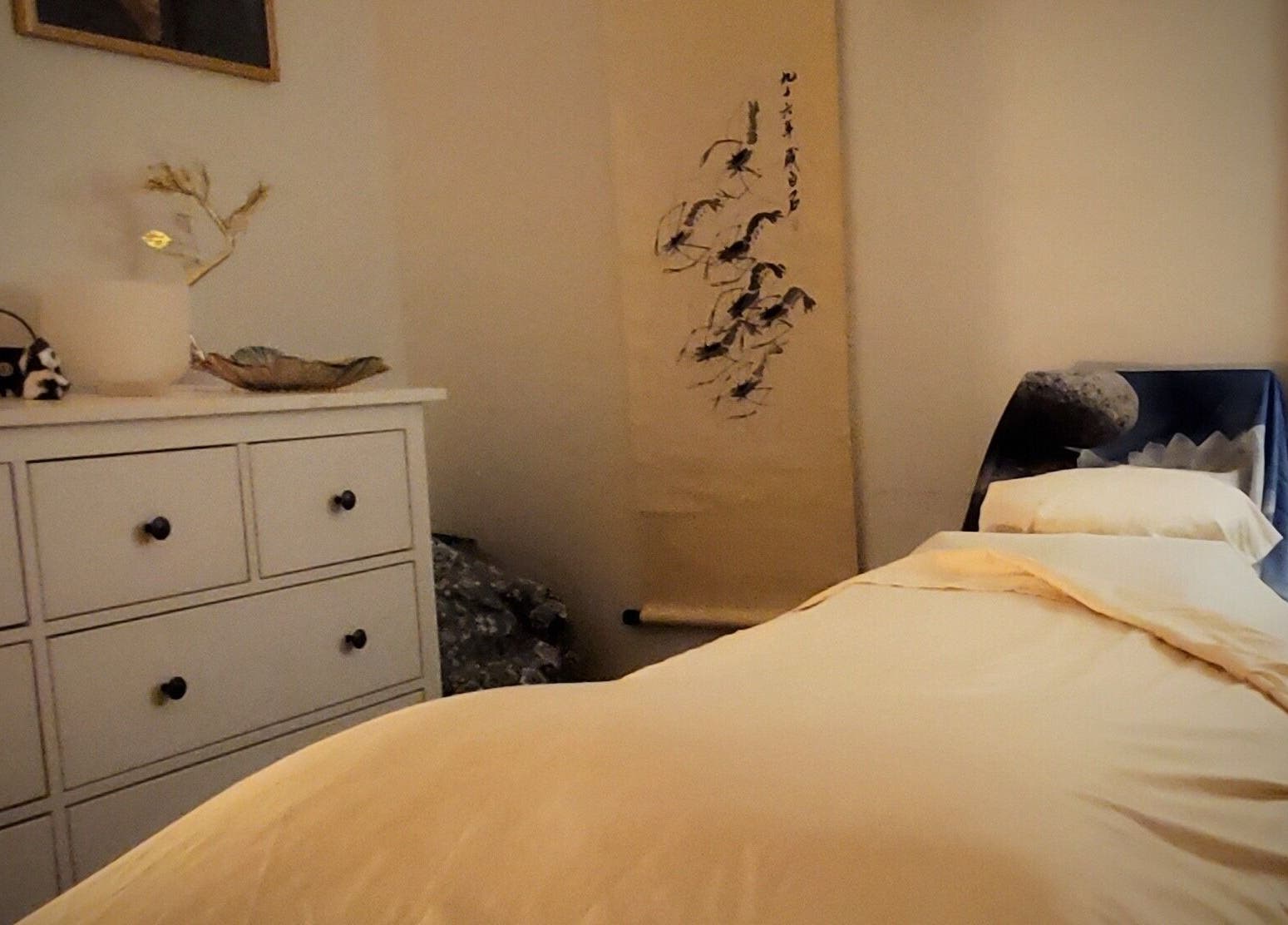 A serene massage room at Active Healing Dallas FT Worth, Watauga, Texas, US with a cozy massage bed.