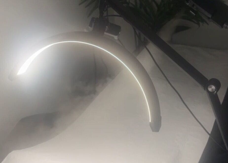 Modern treatment lamp at Gigi's Skin Lab (inside Lumóra), Sheffield, England, GB.