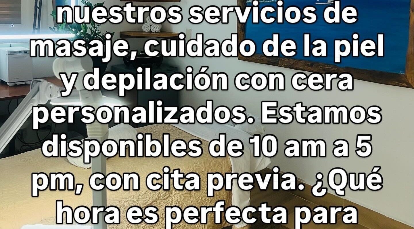 Relaxing spa room at NASSINE Beauty Salon & Spa, featuring cozy massage bed, Jarabacoa, La Vega, DO.