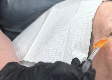 Facial treatment at Allure Skin & Aesthetics, Sittingbourne, England, GB, enhancing skin radiance with precision care.