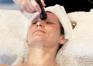 Facial treatment at Allure Skin & Aesthetics, Sittingbourne, England, GB, enhancing skin vitality and radiance.