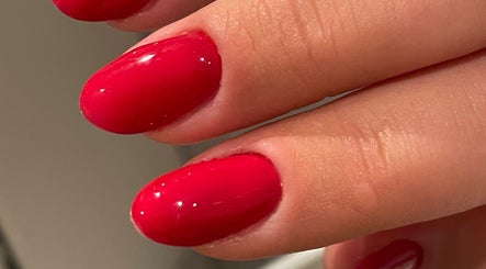 Vibrant red gel manicure by Kandyse Faye | Nail Artist at Wellingborough, England, GB.