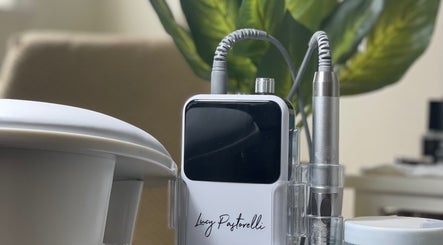 Sophisticated nail equipment at Kandyse Faye | Nail Artist, Wellingborough, England, GB. Modern and chic setup.