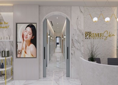 Elegant interior of Bangs Prime Skin Aesthetics in Makati City, Metro Manila, PH with modern decor.