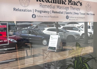 Shopfront of Roxanne Mae's RMT Torquay in Torquay, Queensland, AU, showcasing massage services.