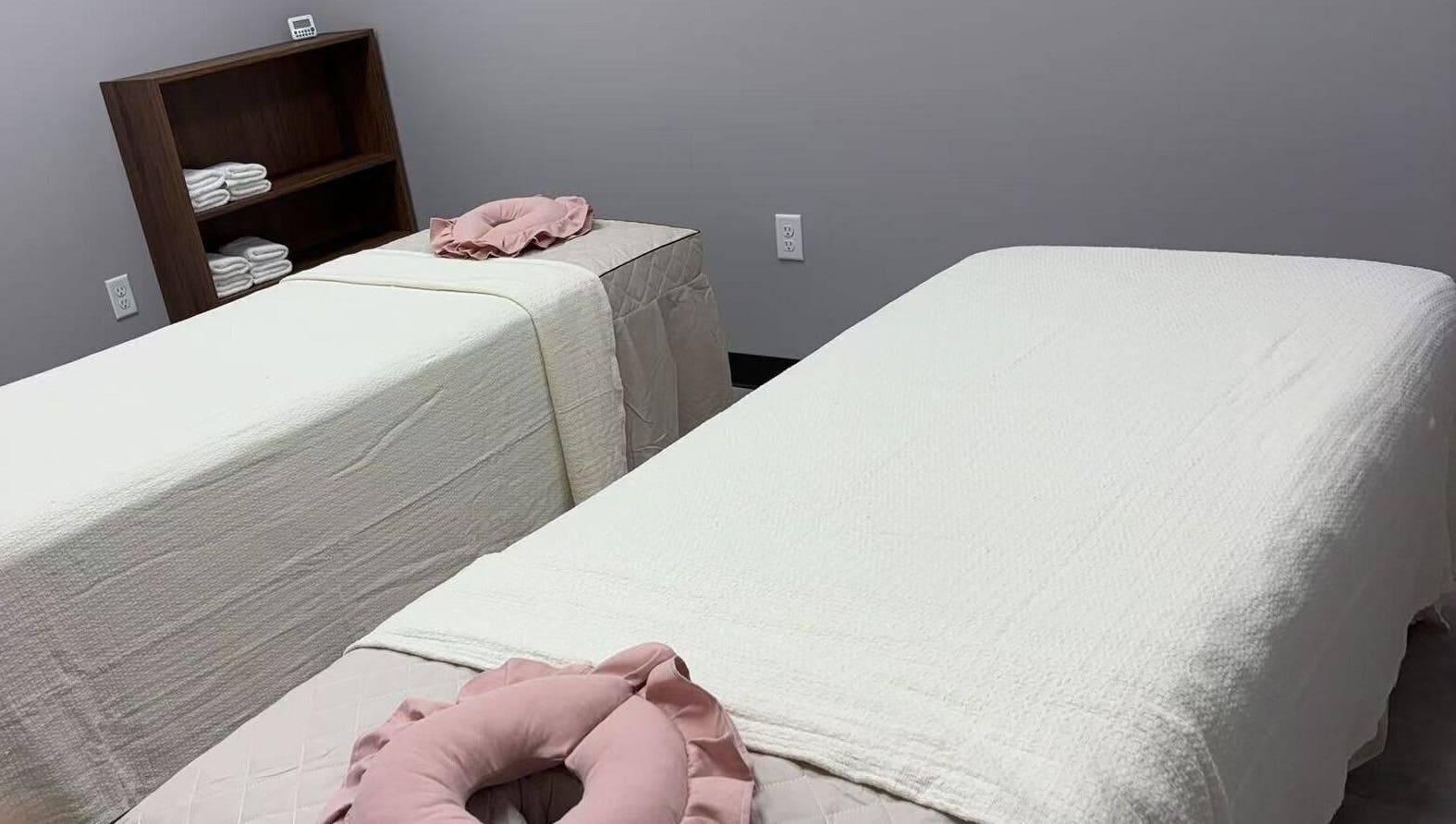 Cozy massage room at You You Spa, Saint Paul, Minnesota. Relaxing ambiance for ultimate comfort.