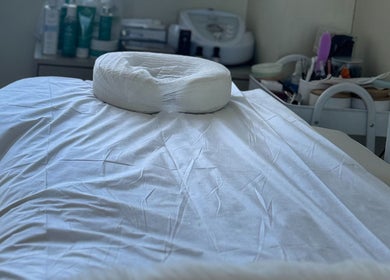 Relaxing massage table at JBeauty - Joyce Beatriz Aesthetic & Health, Rockdale, New South Wales, AU.