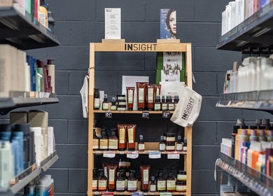 ATSI Hair Supplies in Brookvale, New South Wales, AU showcases diverse hair products on neatly arranged shelves.