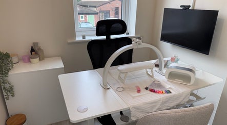 Leah Does Nails in Bredbury, England, GB offers a sleek and modern nail station for personalized beauty treatments.