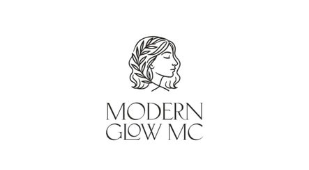 Modern Glow Mc logo with profile silhouette and leaves, Gillitts, Kwazulu-natal, ZA.