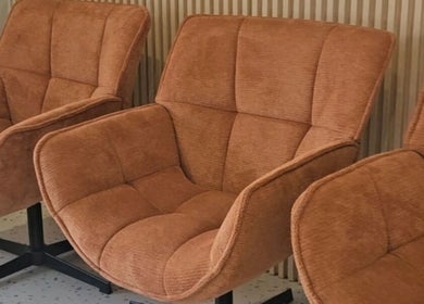 Cozy velvet chairs at BTS Beauty in Centurion, Gauteng, ZA, offering luxurious relaxation.