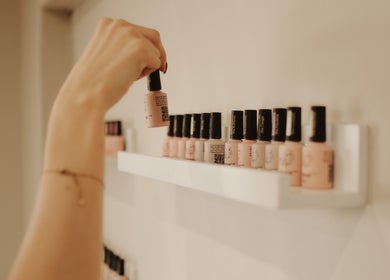 Nail polish selection at BTS Beauty, Centurion, Gauteng, ZA.
