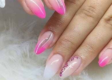Striking pink nail art at BTS Beauty, Centurion, Gauteng, ZA showcasing elegance and creativity.