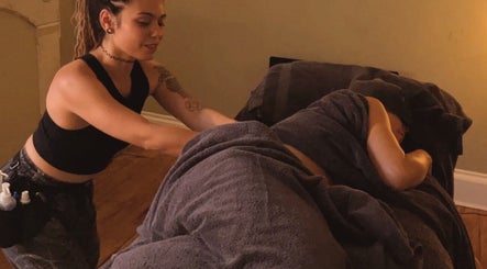 Relaxing massage session at The Nest, Ilkley, Leeds, England, GB, offering ultimate wellness experience.