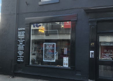 Front view of Hartley Mee Ltd, a stylish beauty salon at Southport, England, GB offering hair extensions.