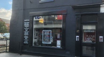 Front view of Hartley Mee Ltd, a stylish beauty salon at Southport, England, GB offering hair extensions.
