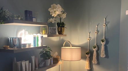 Relaxing interior with shelves and decor at Treasured Moments, Gillitts, Kwazulu-natal, ZA.