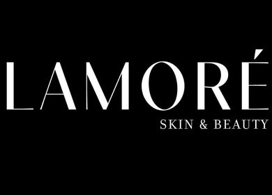 Lamoré Skin & Beauty logo in Mokopane, Limpopo, ZA on a sleek black background.
