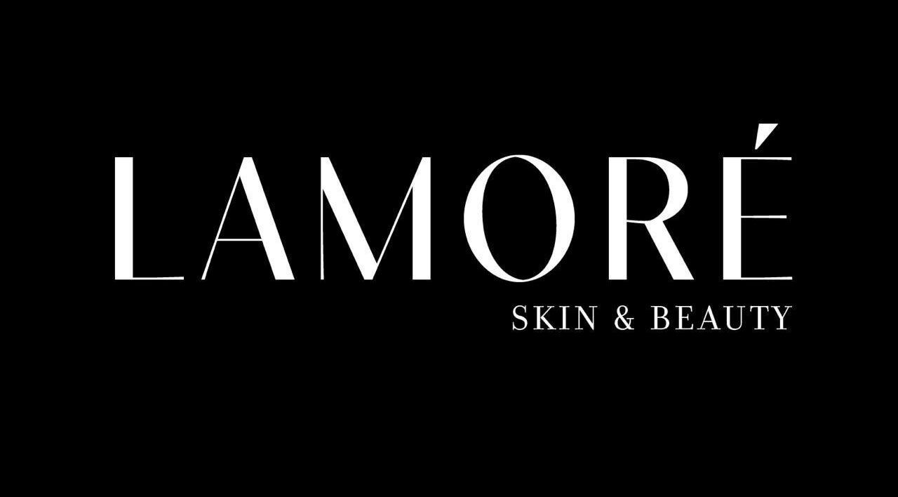 Lamoré Skin & Beauty logo in Mokopane, Limpopo, ZA on a sleek black background.