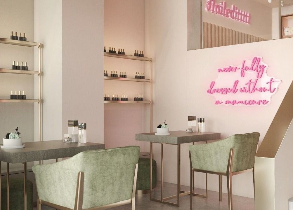 Sophisticated interior of Nailedittttt - Far East Plaza, Singapore, SG, featuring elegant decor and nail polish display.