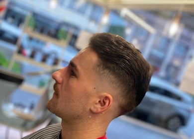 Side profile of a stylish haircut at Indigo Barbers, Auckland, Auckland, NZ.